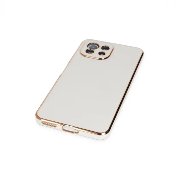 Xiaomi Mi 11 Lite Kılıf Volet Silikon - Beyaz