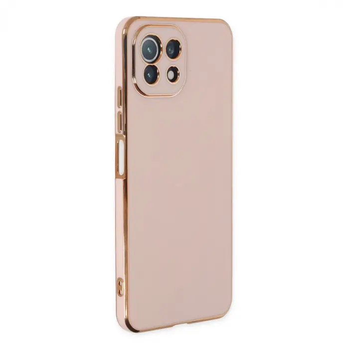 Xiaomi Mi 11 Lite Kılıf Volet Silikon - Pembe