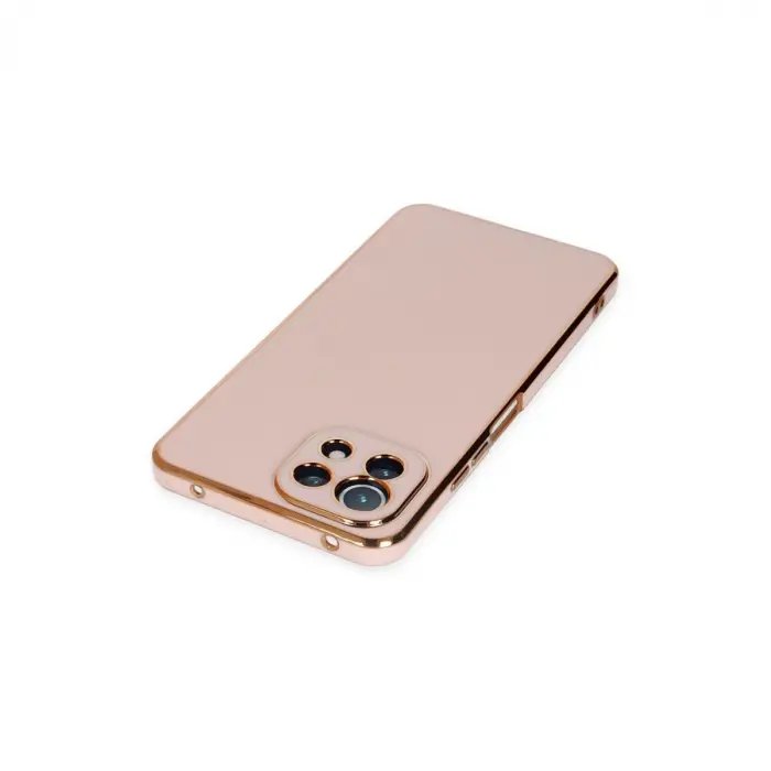 Xiaomi Mi 11 Lite Kılıf Volet Silikon - Pembe
