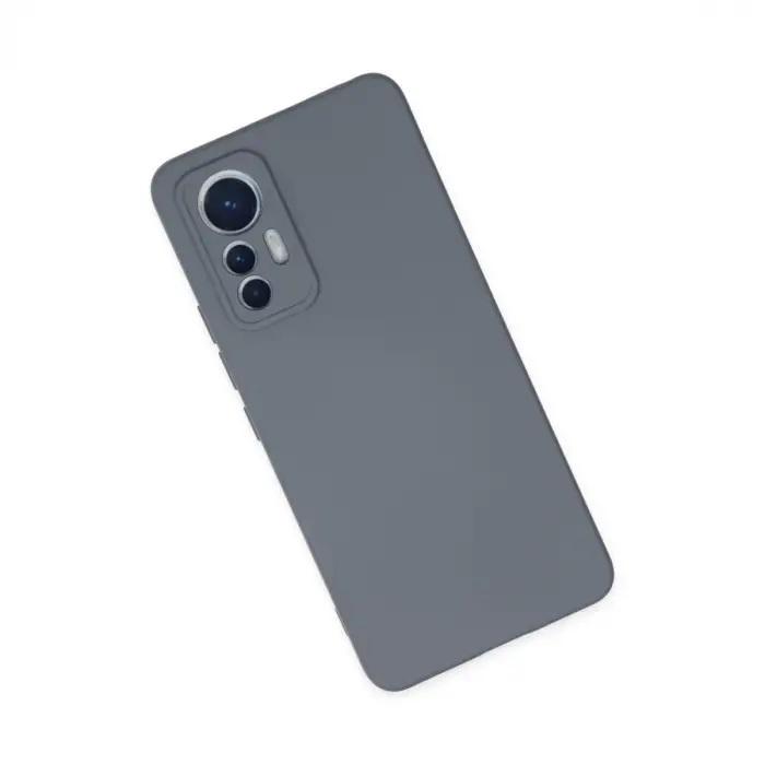 Xiaomi Mi 12 Lite Kılıf Nano İçi Kadife Silikon - Gri