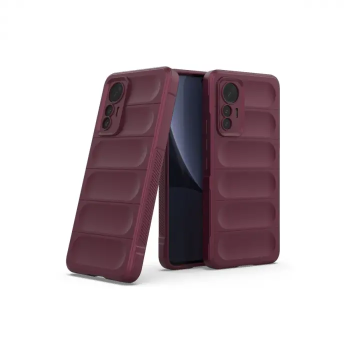 Xiaomi Mi 12 Lite Kılıf Optimum Silikon - Bordo