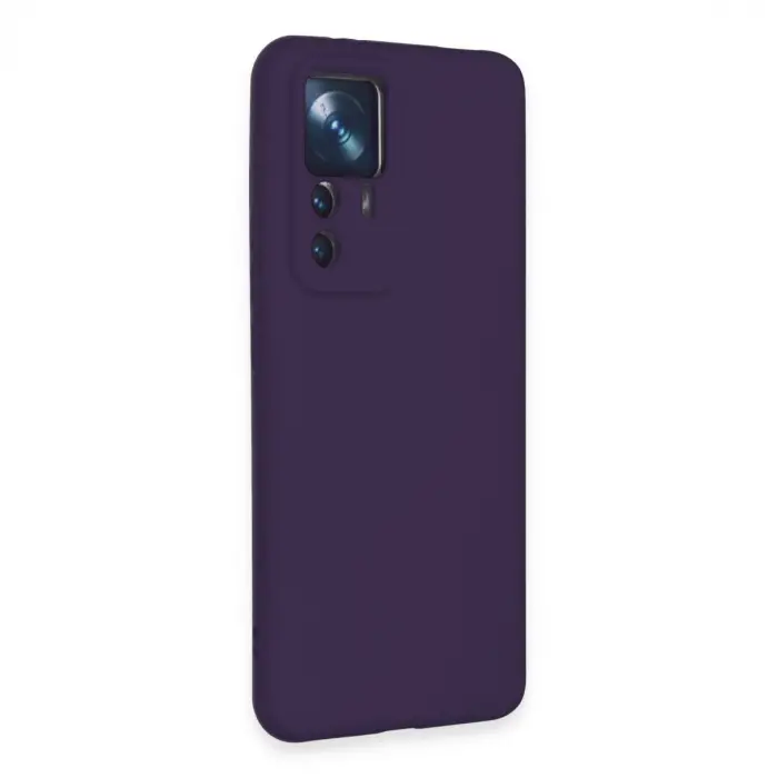 Xiaomi Mi 12t Pro Kılıf Nano İçi Kadife Silikon - Mor