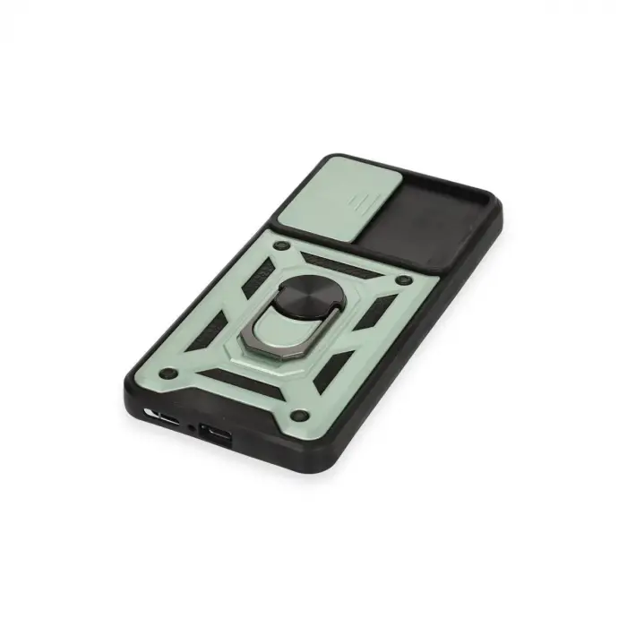 Xiaomi Mi 12t Pro Kılıf Pars Lens Yüzüklü Silikon - Yeşil