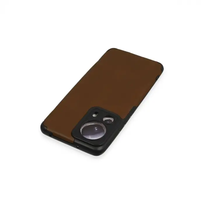 Xiaomi Mi 13 Lite Kılıf Loop Deri Silikon - Kahverengi