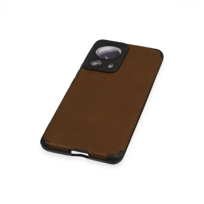 Xiaomi Mi 13 Lite Kılıf Loop Deri Silikon - Kahverengi