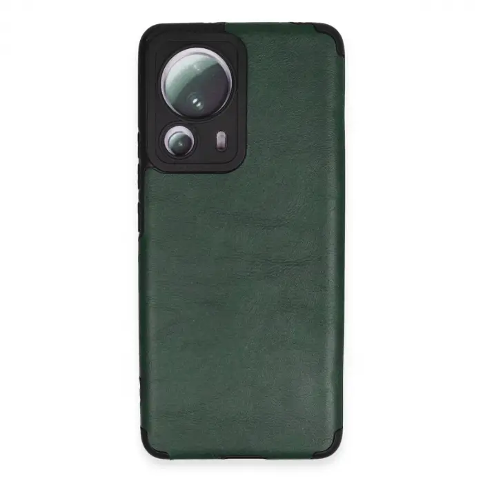 Xiaomi Mi 13 Lite Kılıf Loop Deri Silikon - Yeşil