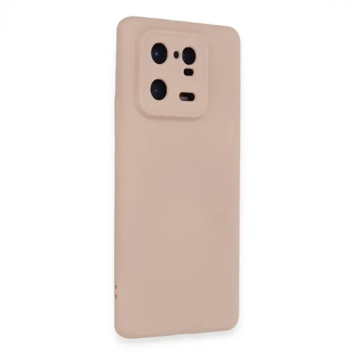 Xiaomi Mi 13 Pro Kılıf Nano İçi Kadife Silikon - Pudra