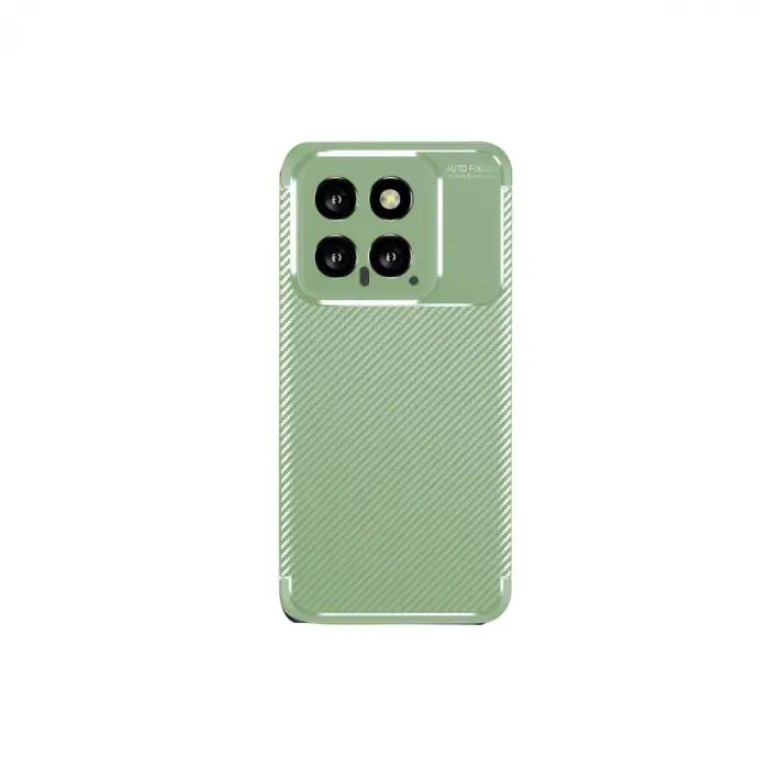 Xiaomi Mi 14t Kılıf Auto Focus Karbon Kapak - Su Yeşili