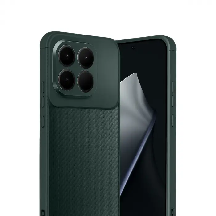 Xiaomi Mi 15t Auto Focus Karbon Kapak - Koyu Yeşil