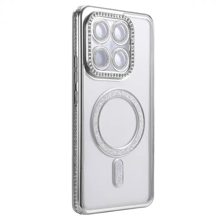 Xiaomi Mi 15t Pro Joke Simli Magneticsafe Kılıf - Gümüş