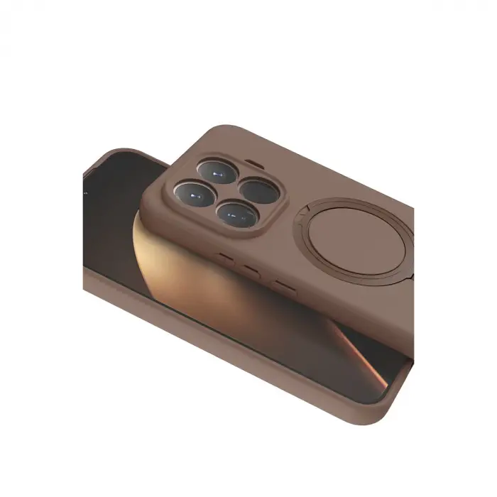 Xiaomi Mi 15t Pro Regal Magsafe Standlı Kapak - Çöl Titanyum