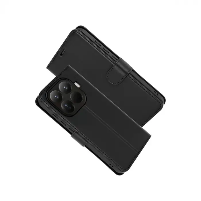 Xiaomi Mi 15t Pro Trend S Plus Kapaklı Kılıf - Siyah