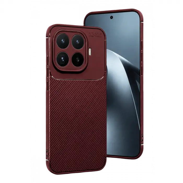 Xiaomi Mi 17t Pro Auto Focus Karbon Kapak - Bordo