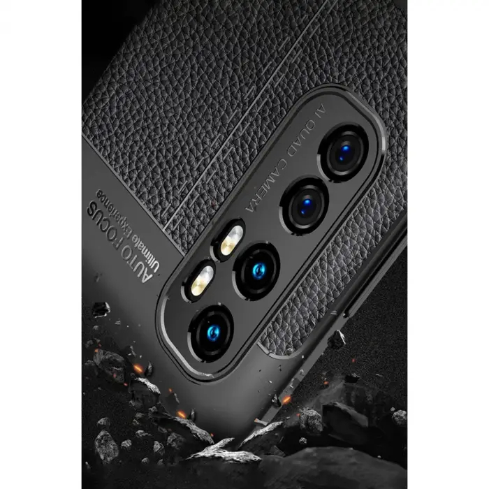 Xiaomi Mi Note 10 Lite Kılıf Auto Focus Kapak - Kırmızı