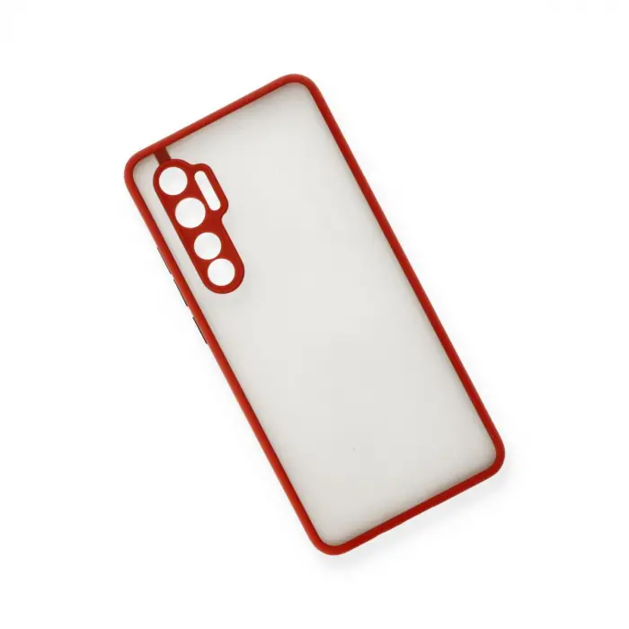 Xiaomi Mi Note 10 Lite Kılıf Montreal Silikon Kapak - Kırmızı