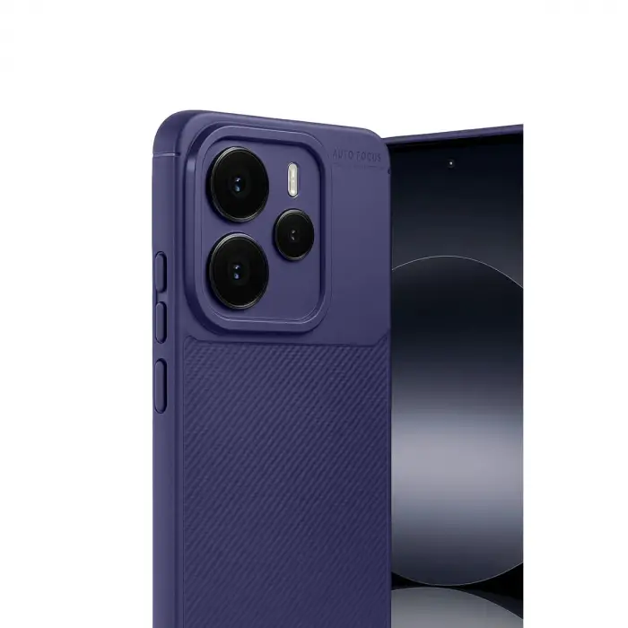 Xiaomi Note 14 5g Auto Focus Karbon Kapak - Lacivert