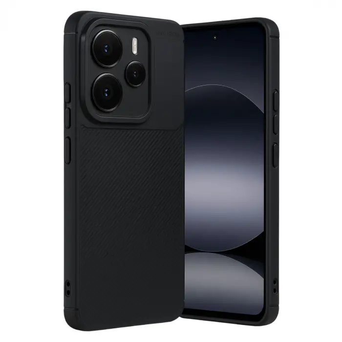 Xiaomi Note 14 5g Auto Focus Karbon Kapak - Siyah