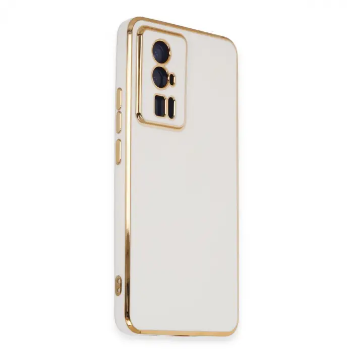 Xiaomi Poco F5 Pro Kılıf Volet Silikon - Beyaz