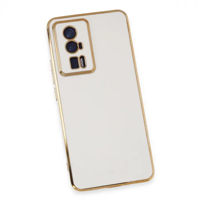 Xiaomi Poco F5 Pro Kılıf Volet Silikon - Beyaz