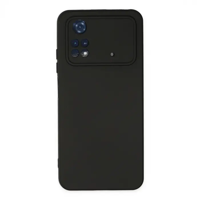 Xiaomi Poco M4 Pro 4g Kılıf Nano İçi Kadife Silikon - Siyah