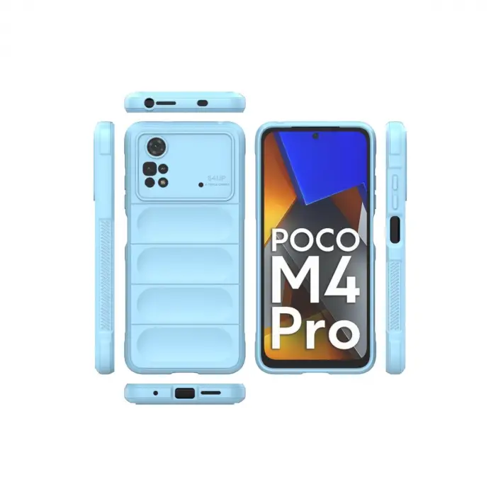 Xiaomi Poco M4 Pro 4g Kılıf Optimum Silikon - Sky Blue