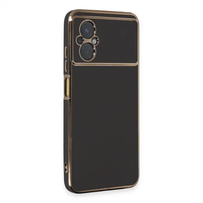 Xiaomi Poco M5 Kılıf Volet Silikon - Siyah