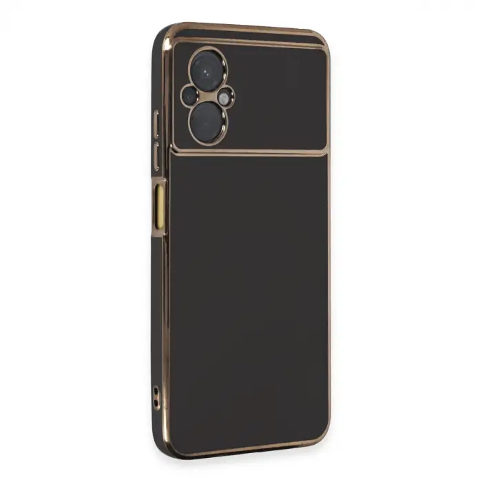 Xiaomi Poco M5 Kılıf Volet Silikon - Siyah