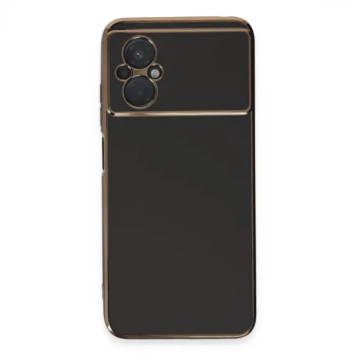 Xiaomi Poco M5 Kılıf Volet Silikon - Siyah