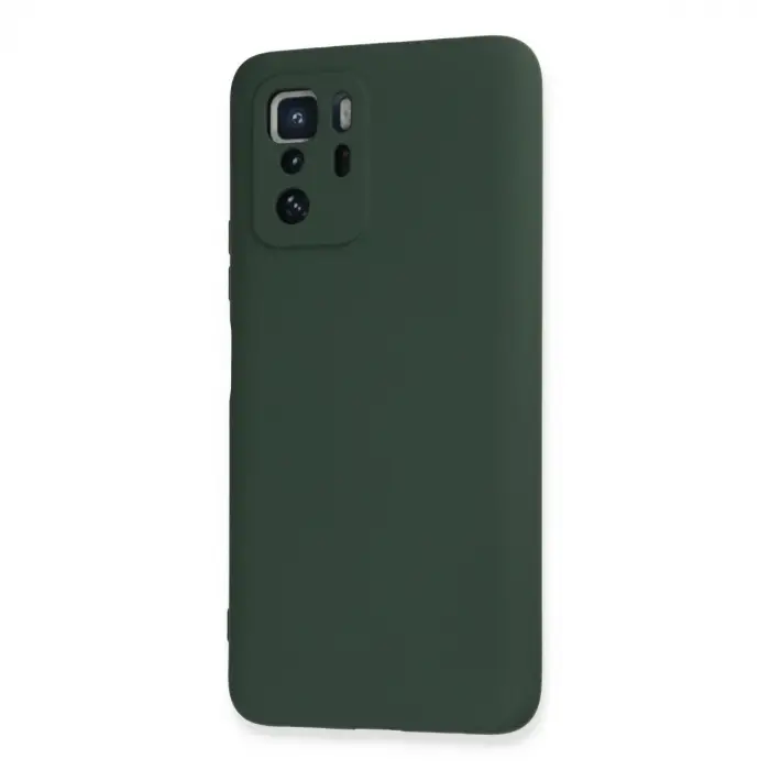 Xiaomi Poco X3 Gt Kılıf Nano İçi Kadife Silikon - Koyu Yeşil