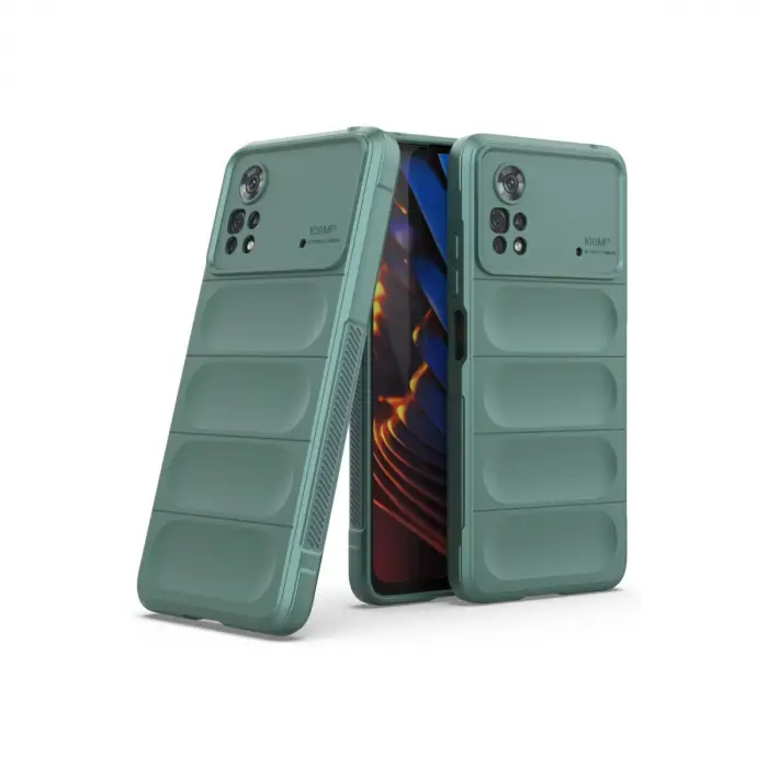 Xiaomi Poco X4 Pro 5g Kılıf Optimum Silikon - Koyu Yeşil