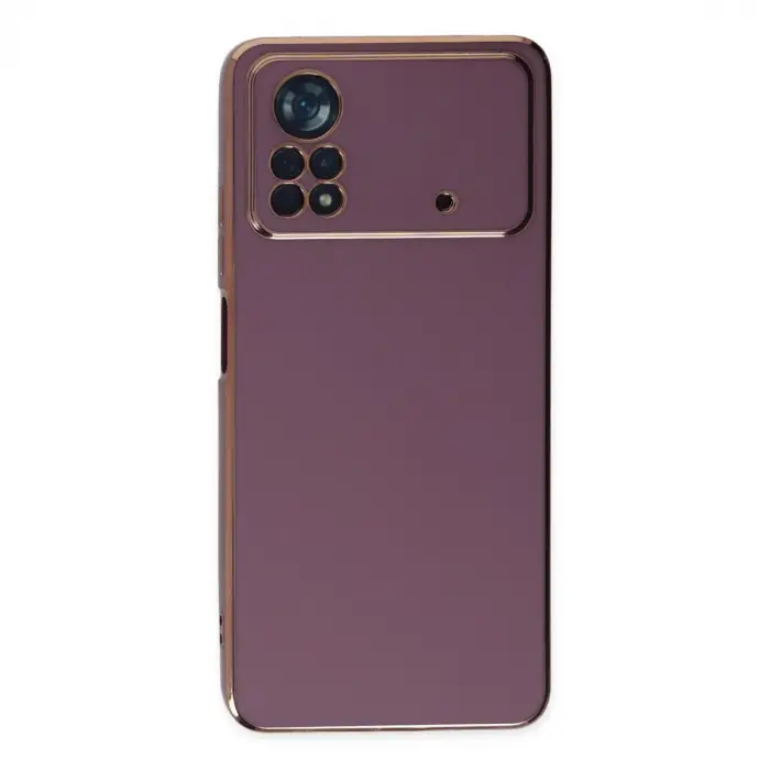 Xiaomi Poco X4 Pro 5g Kılıf Volet Silikon - Mor