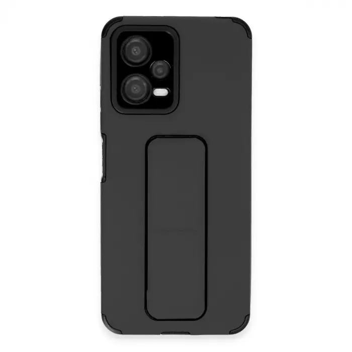 Xiaomi Poco X5 5g Kılıf Mega Standlı Silikon - Siyah