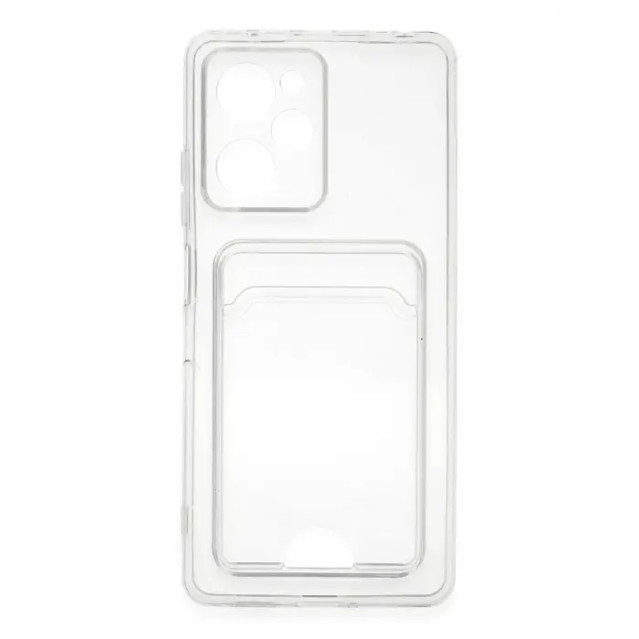 Xiaomi Poco X5 Pro 5g Kılıf Kart Şeffaf Silikon - Şeffaf