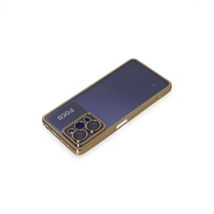 Xiaomi Poco X5 Pro 5g Kılıf Razer Lensli Silikon - Gold