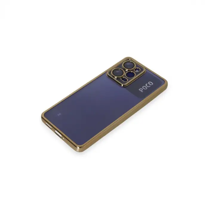 Xiaomi Poco X5 Pro 5g Kılıf Razer Lensli Silikon - Gold