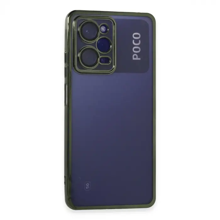Xiaomi Poco X5 Pro 5g Kılıf Razer Lensli Silikon - Yeşil