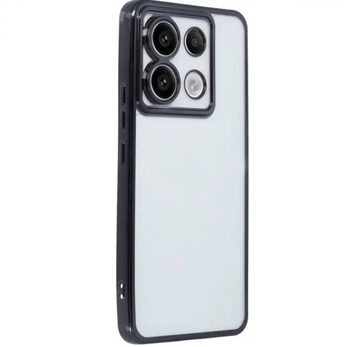 Xiaomi Poco X6 Kılıf Razer Lensli Silikon - Siyah