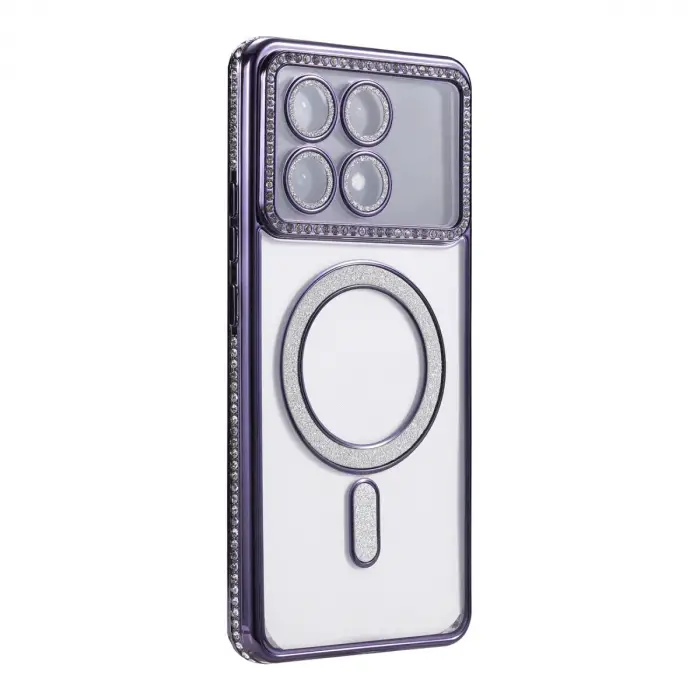 Xiaomi Poco X6 Pro Joke Simli Magneticsafe Kılıf - Derin Mor