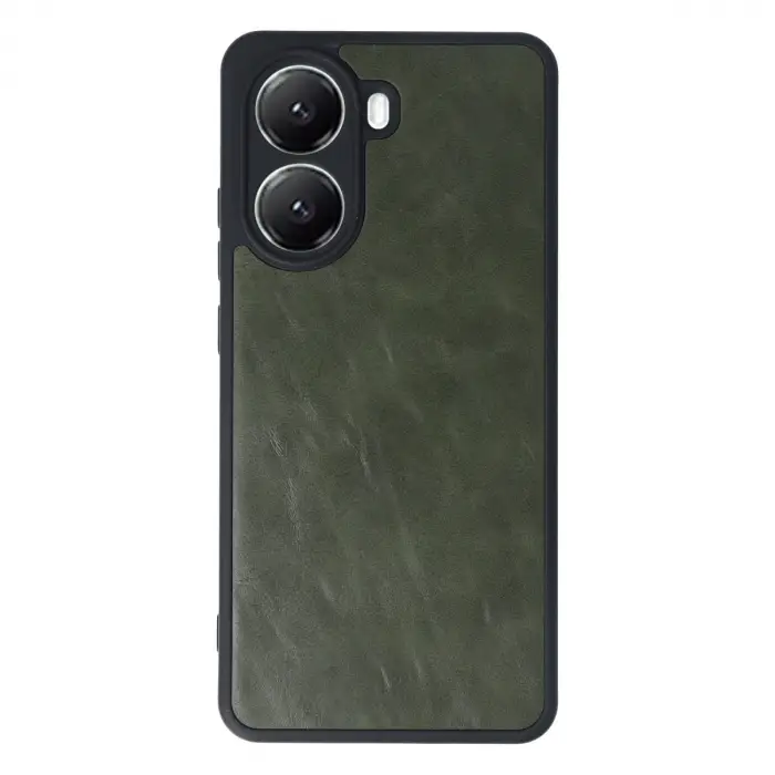 Xiaomi Poco X7 Pro Kılıf Aras Deri Kapak - Koyu Yeşil
