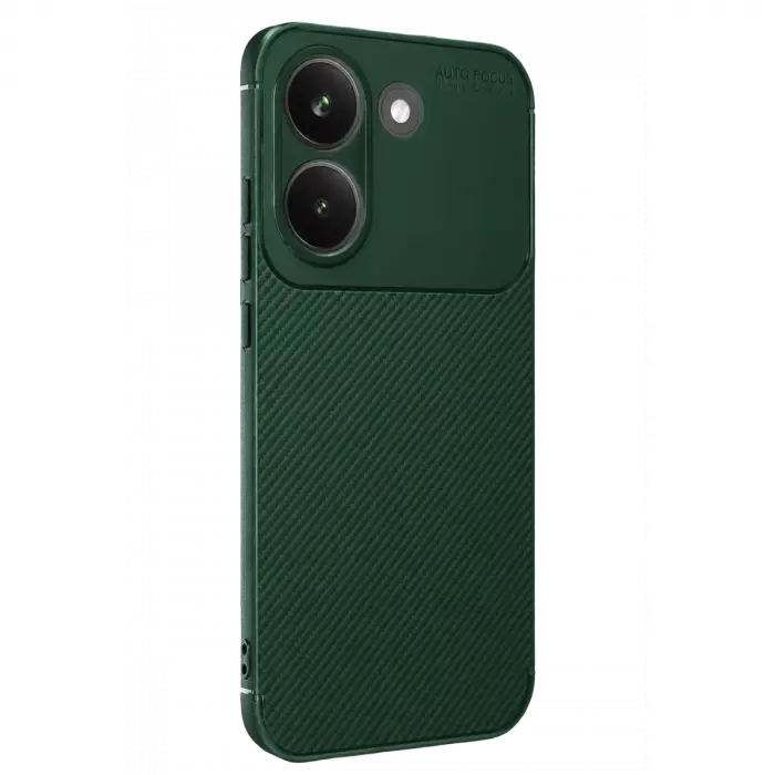 Xiaomi Poco X8 Pro Auto Focus Karbon Kapak - Koyu Yeşil