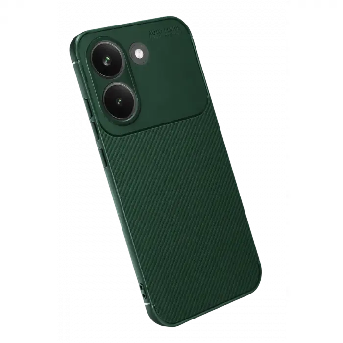 Xiaomi Poco X8 Pro Auto Focus Karbon Kapak - Koyu Yeşil