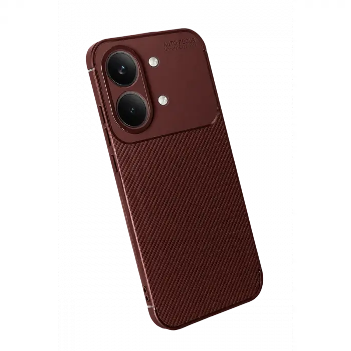 Xiaomi Poco X8 Pro Max Auto Focus Karbon Kapak - Bordo