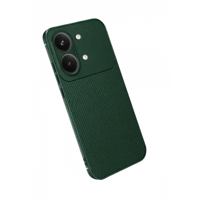 Xiaomi Poco X8 Pro Max Auto Focus Karbon Kapak - Koyu Yeşil