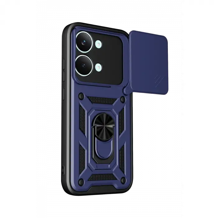 Xiaomi Poco X8 Pro Max Pars Lens Yüzüklü Silikon - Lacivert