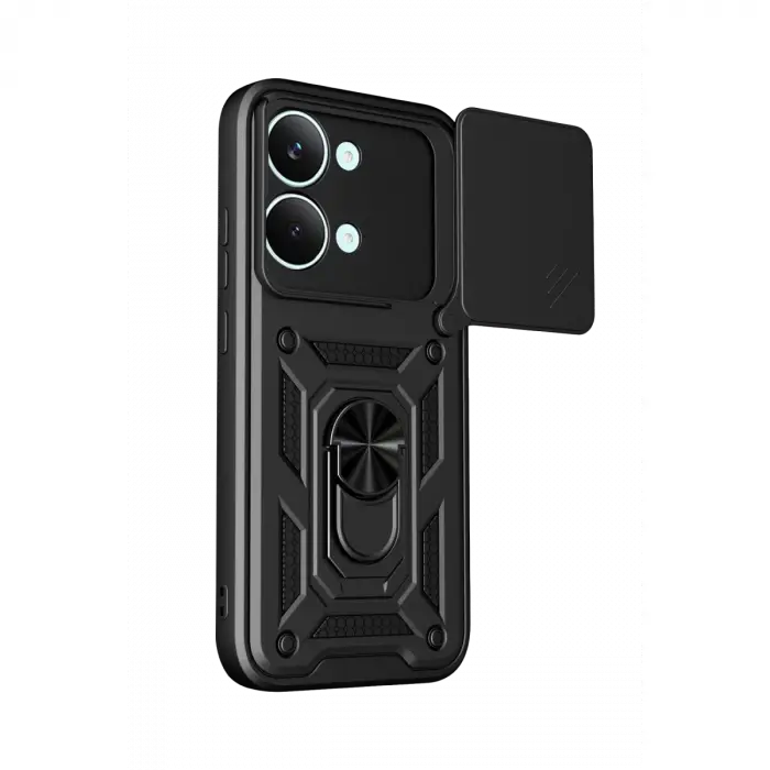 Xiaomi Poco X8 Pro Max Pars Lens Yüzüklü Silikon - Siyah