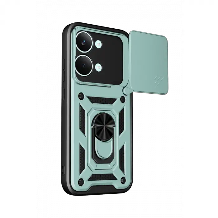 Xiaomi Poco X8 Pro Max Pars Lens Yüzüklü Silikon - Yeşil