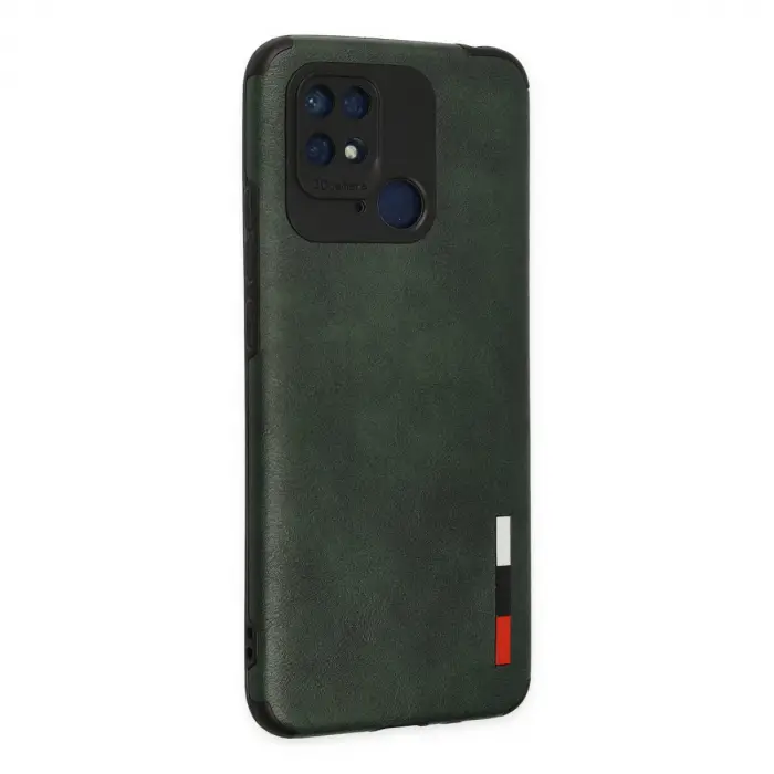 Xiaomi Redmi 10c Kılıf Loop Deri Silikon - Yeşil