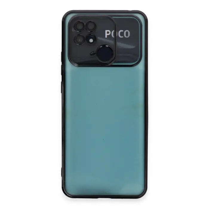 Xiaomi Redmi 10c Kılıf Razer Lensli Silikon - Siyah