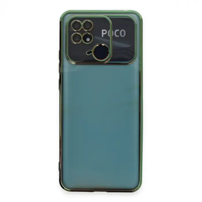 Xiaomi Redmi 10c Kılıf Razer Lensli Silikon - Yeşil