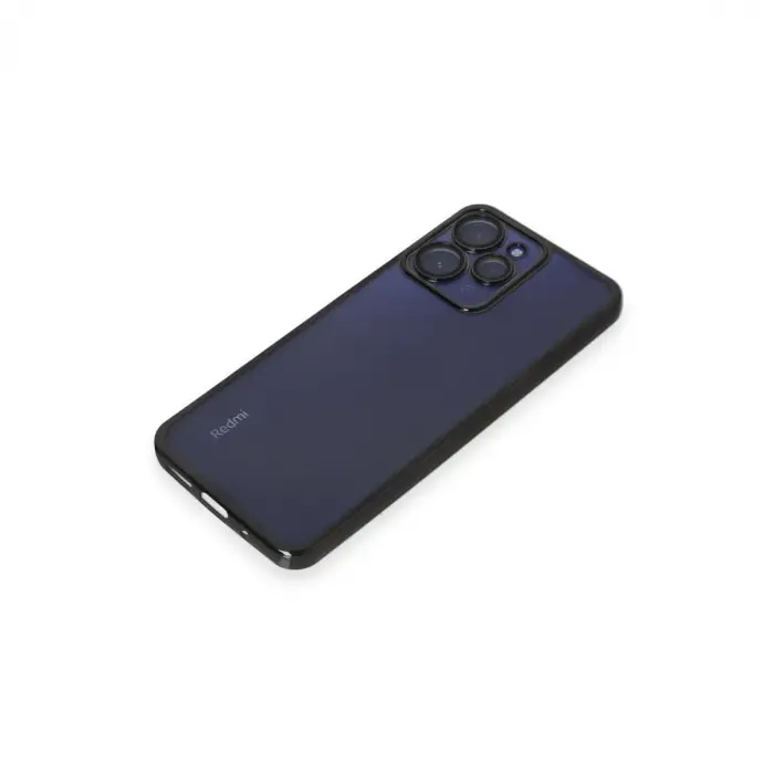 Xiaomi Redmi 12 Kılıf Razer Lensli Silikon - Siyah